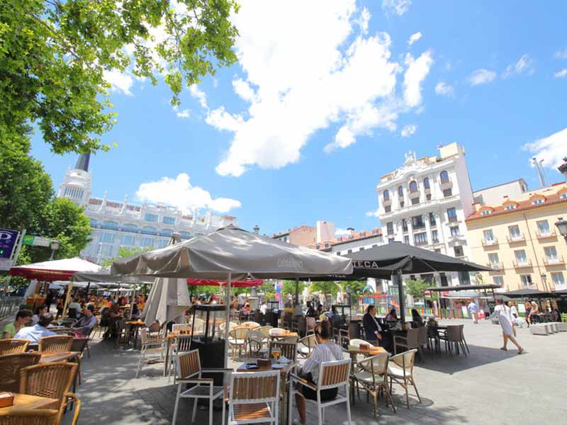 Huerta er et af de mest velbesøgte kvarterer i Madrid